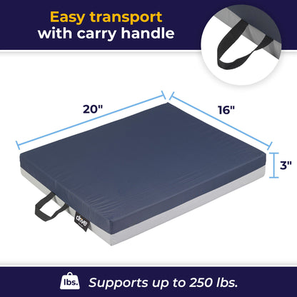 CUSHION, GEL FM 20"X16"X3" (1/CS)