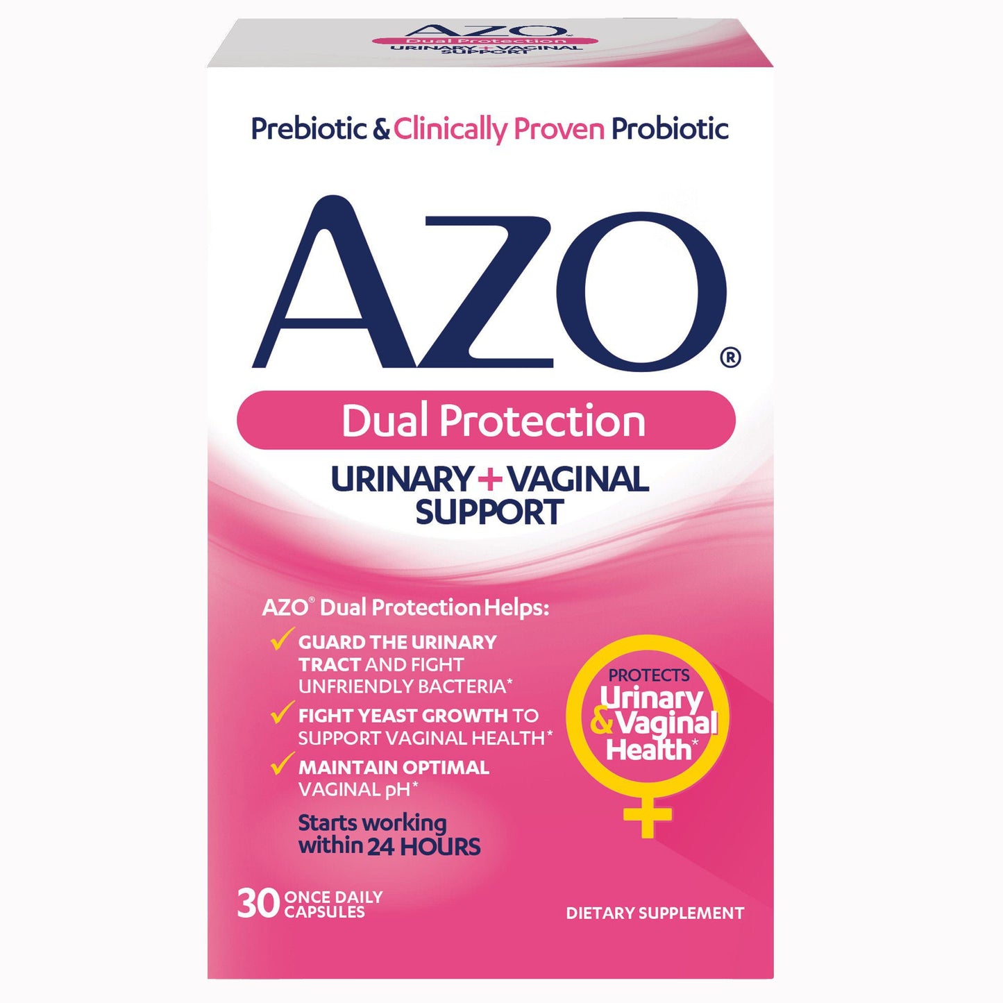 SUPPLEMENT, CAP AZO PROBIOTIC DUAL PROTECTION (30/BX 24BX/CS