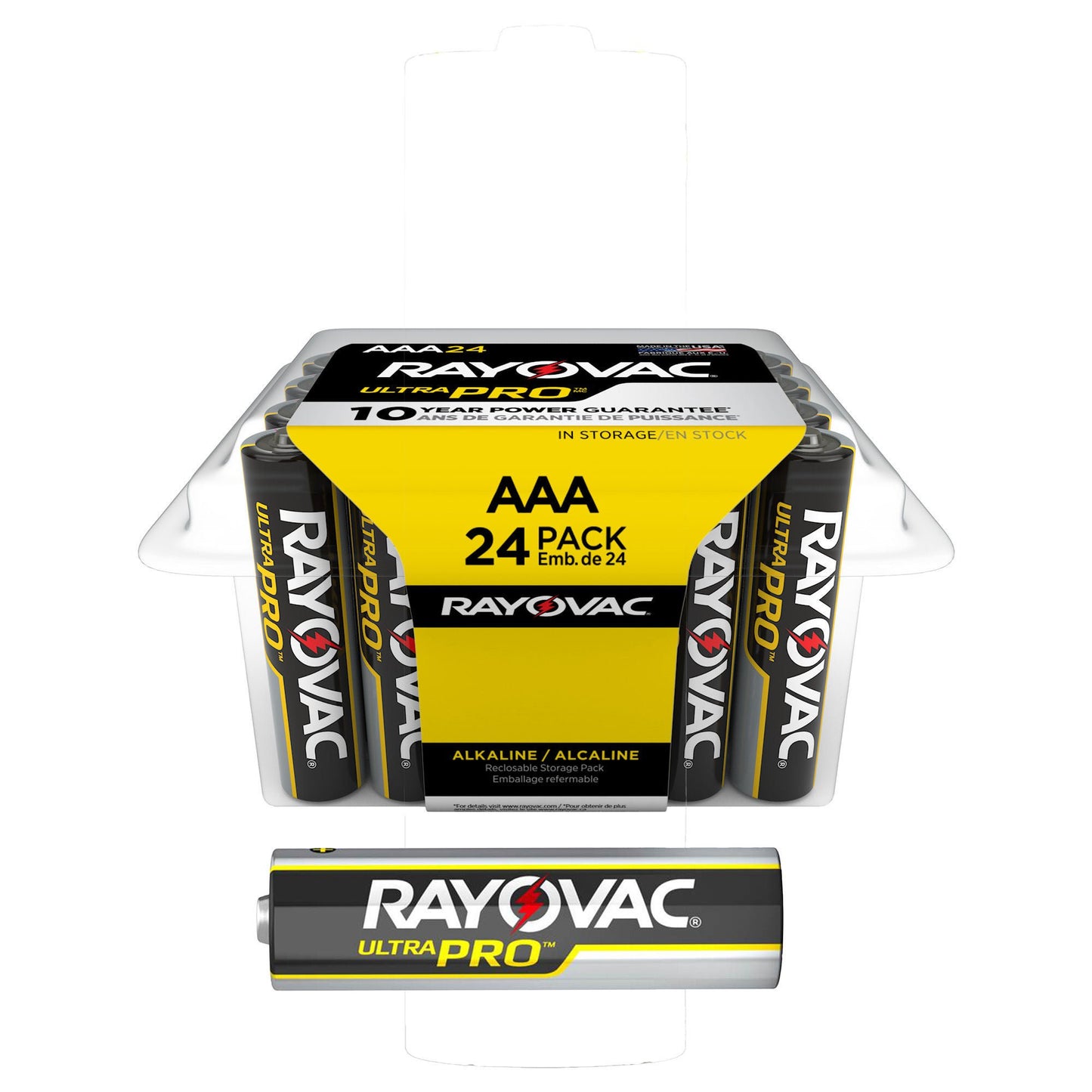 BATTERY, ALKALINE ULTR PRO AAACONTRACTOR PK (24/PK 12PK/CS)