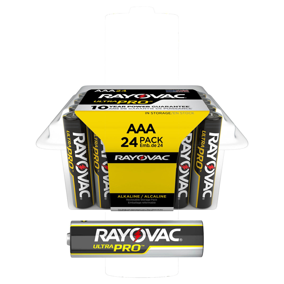 BATTERY, ALKALINE ULTR PRO AAACONTRACTOR PK (24/PK 12PK/CS)