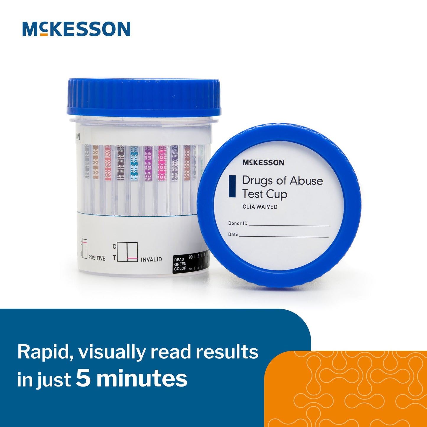 TEST KIT, DRUG SCREEN 12PANEL CUP WAIVED (25/BX 4BX/CS )