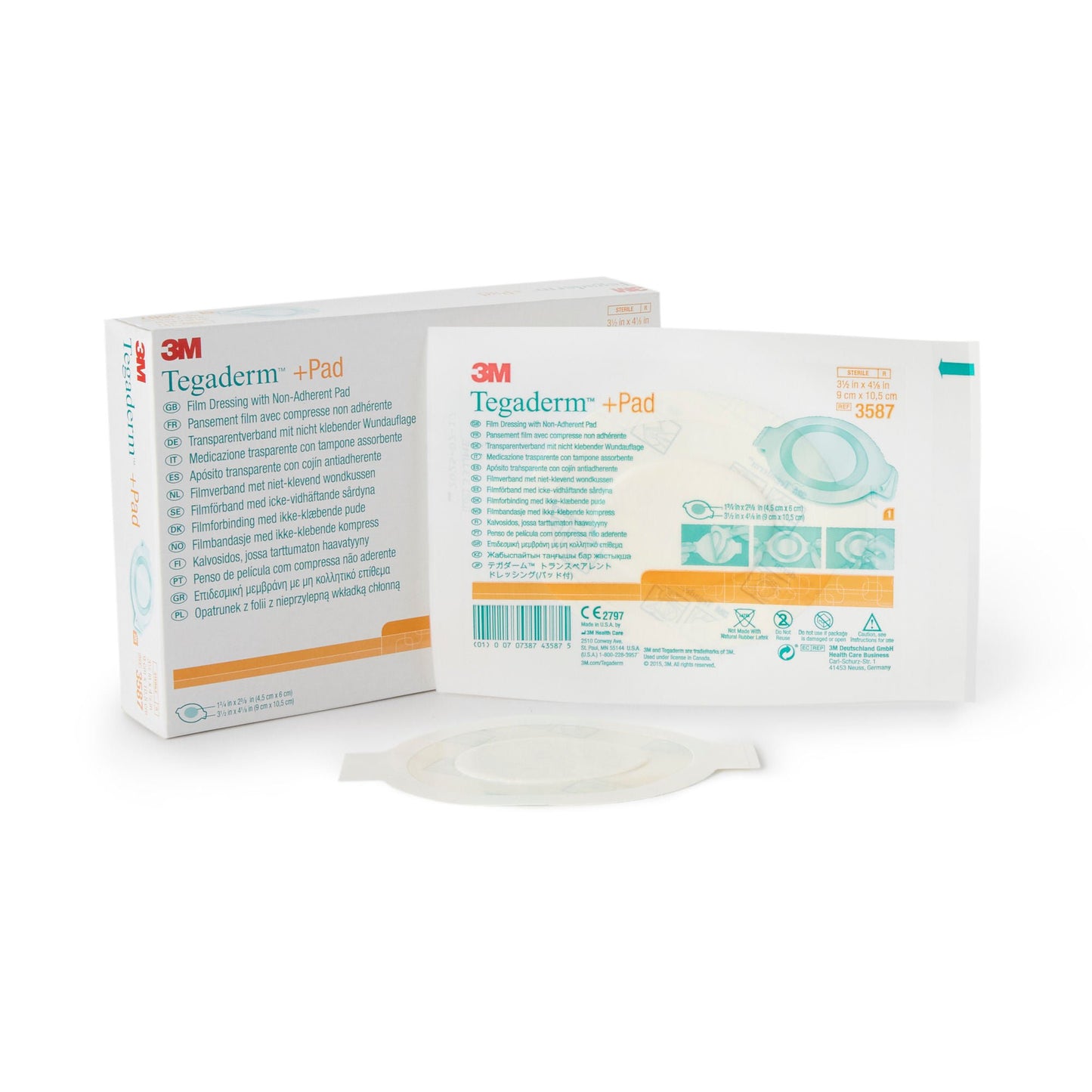 DRESSING, TEGADERM 3 1/2"X4" (25/BX 4BX/CS)