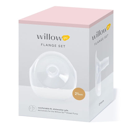 FLANGE SET, BREAST PUMP WILLOWGO WEARABLE 21MM (2/PK 8PK/CS