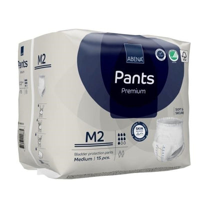 UNDERWEAR, INCONT ABENA PROT PREM M2 MED (15/PK 6PK/CS)
