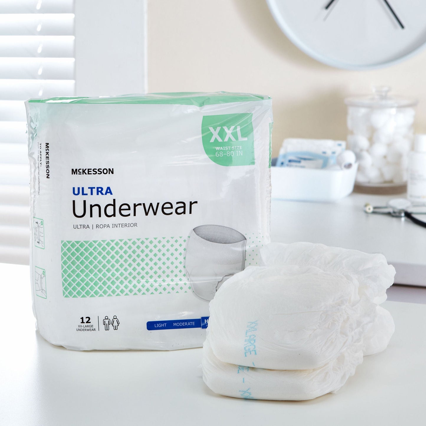 UNDERWEAR, ULTRA 2XLG 68-80 (12/BG 4BG/CS)