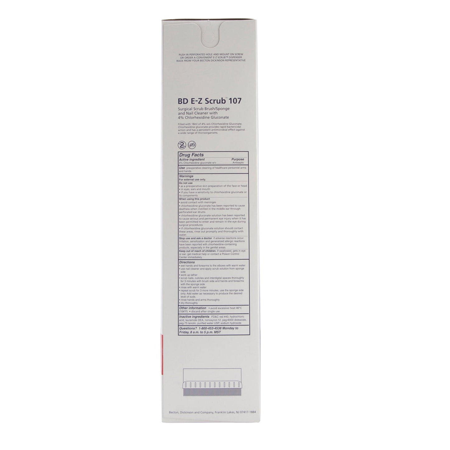 SCRUBBRUSH/SPONGE, 4%CHG (30/BX) BD