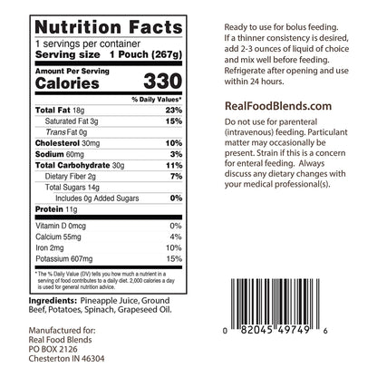 ENTERAL FEEDING, BEEF/POTATOES& SPINACH (12/CS)
