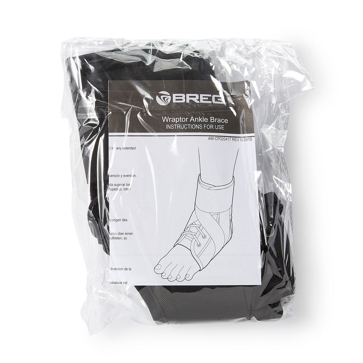 ANKLE BRACE STAB WHT MED MEDIUM W/SPEED LACERS
