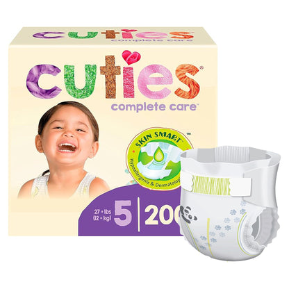 DIAPER, BABY CUTIES 27+LBS SZ5 (25/PK 8PK/CS)