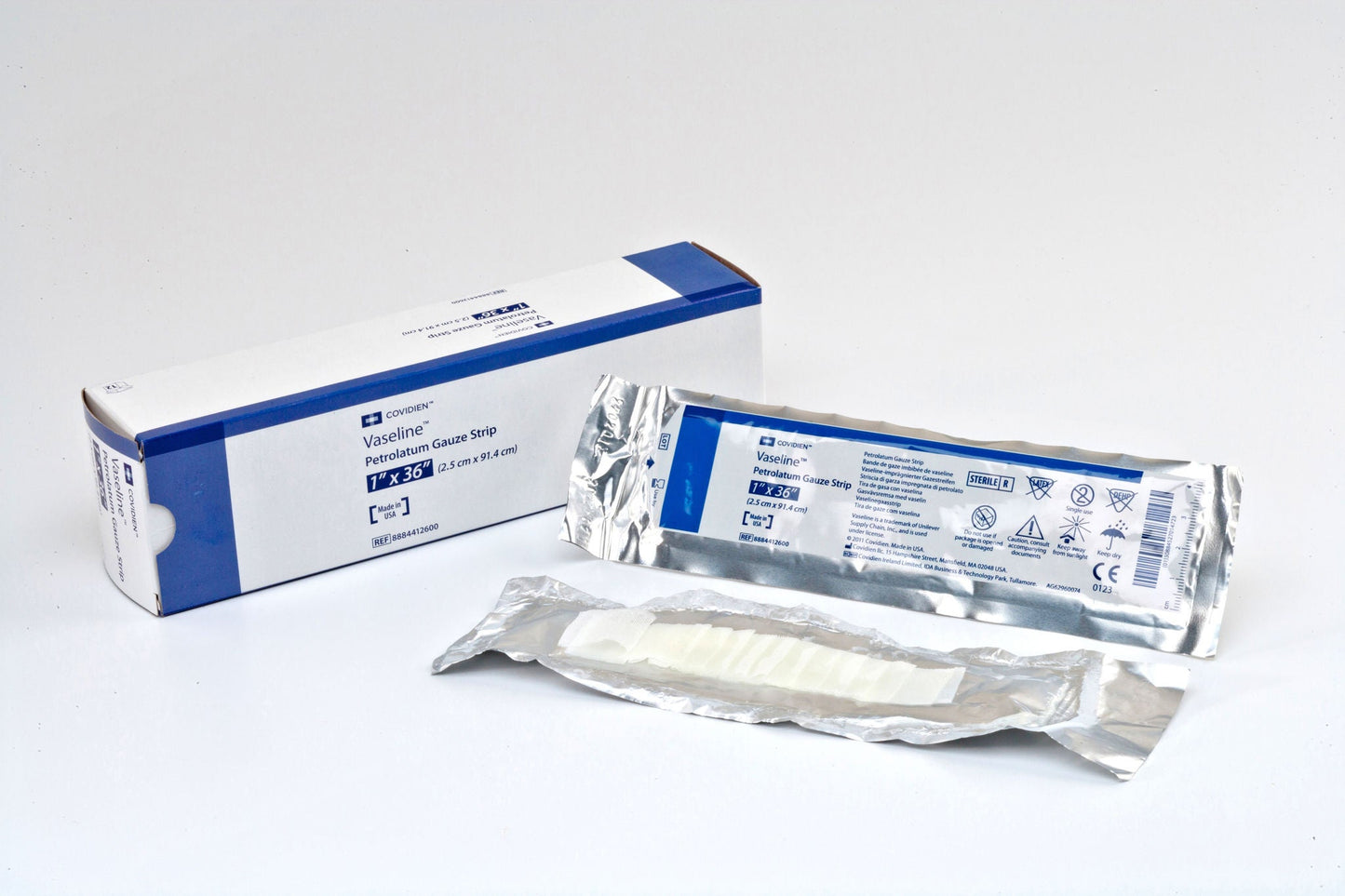 DRESSING, VASELINE FOIL PK STR1"X36"
