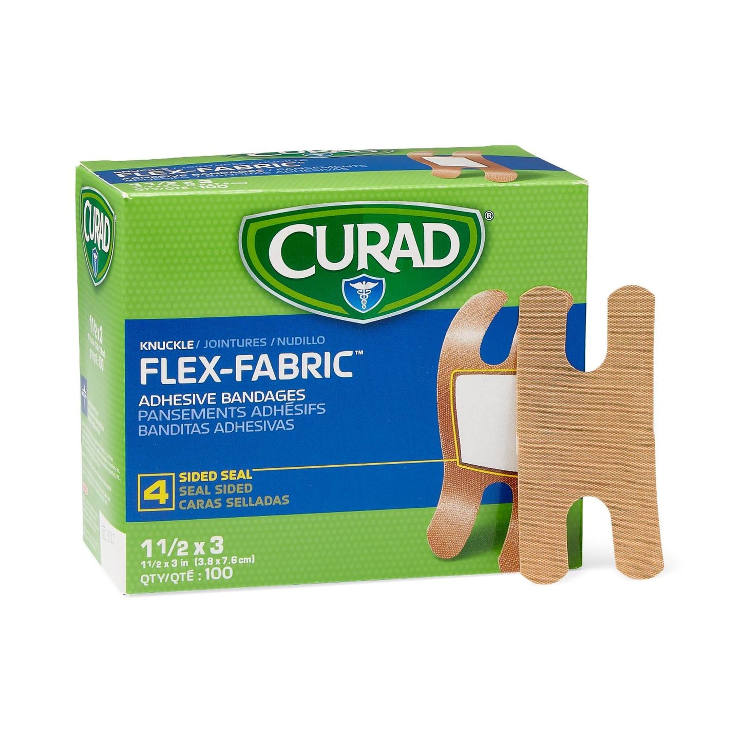 BANDAGE, KNUCKLE ADHSV LF (100/BX 12BX/CS)