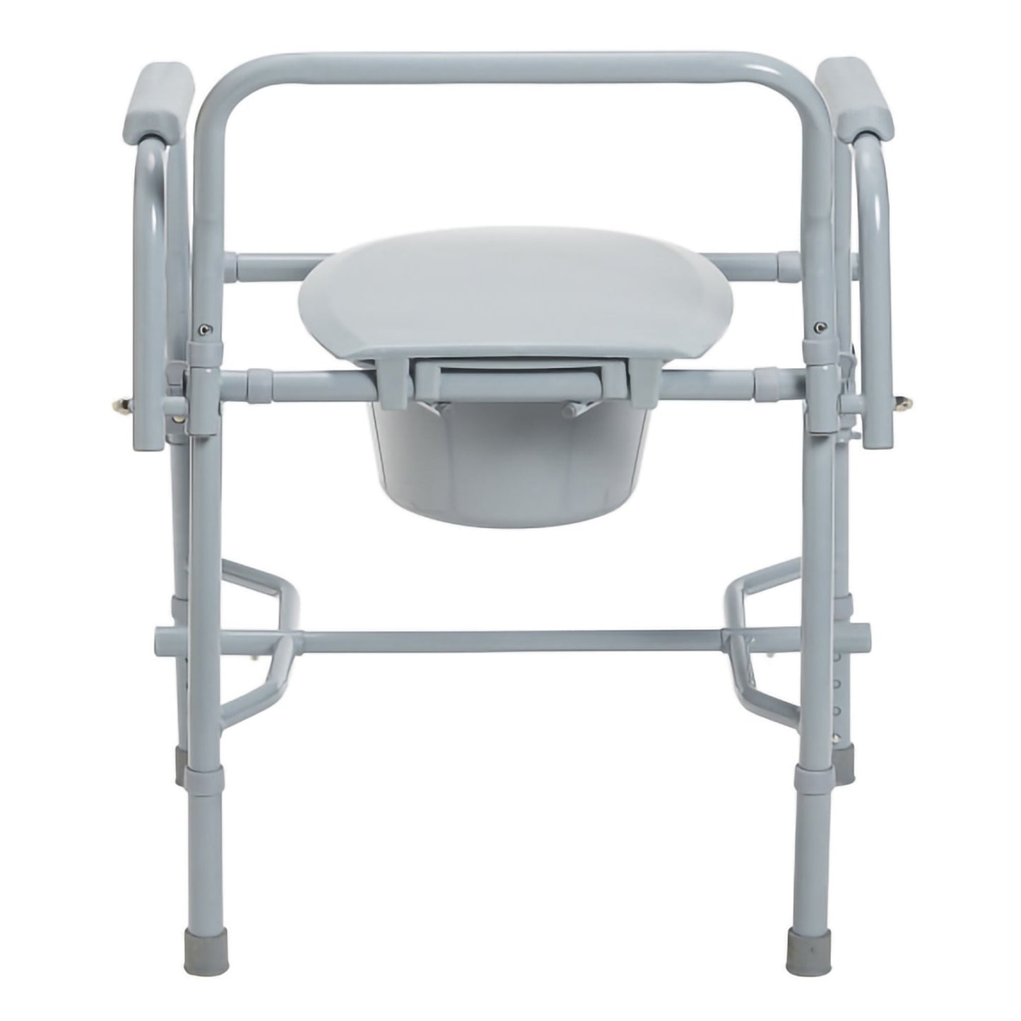 COMMODE, DLX STEEL DROP-ARM NON ASSEMBLED