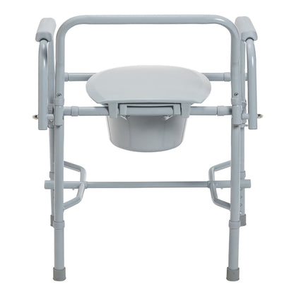 COMMODE, DLX STEEL DROP-ARM NON ASSEMBLED