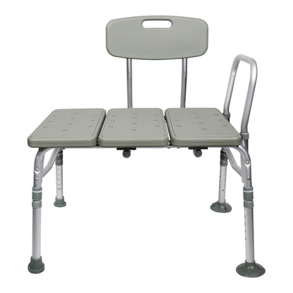 BENCH, TRANSFER W/BACK ALUMINUM FRAME 400LB