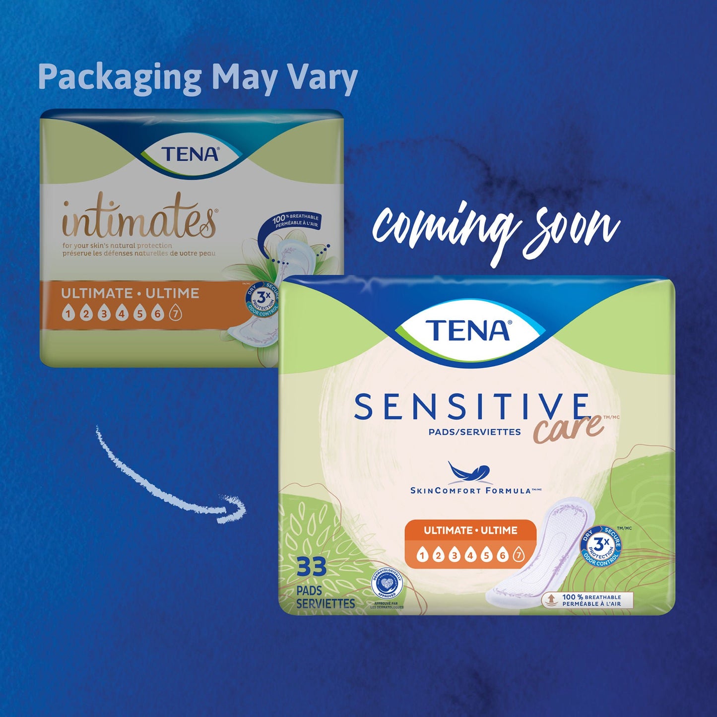 PAD, INCONT TENA SENSATIVE CARE ULTIMATE (33/BG 3BG/CS)