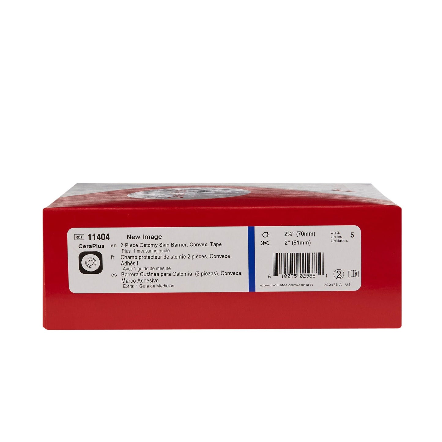 SKIN BARRIER, NEW IMAGE CNVX W/TAPE BLU PRE-SZ 1 3/4 (5/BX)