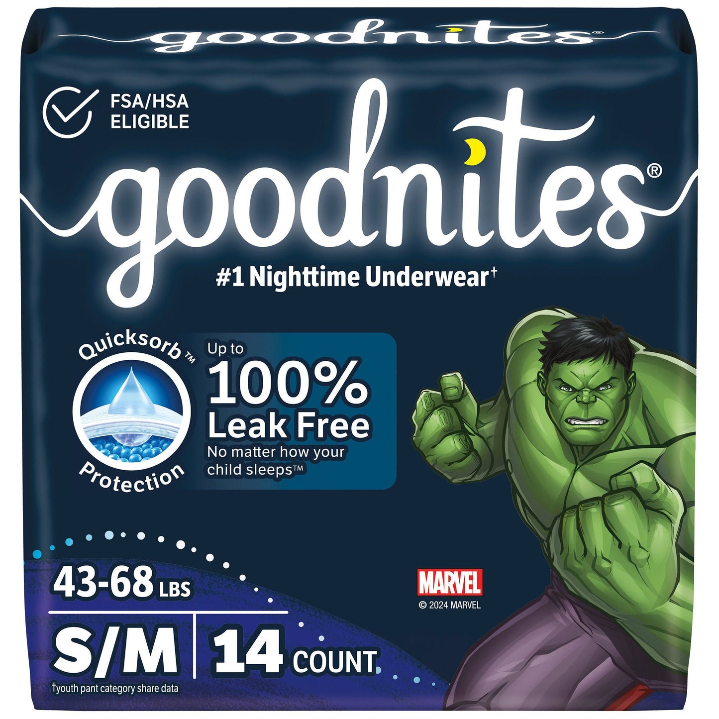 PANTS, GOODNITES JUMBO SM/MED BOY (14/PK 4PK/CS) KIMCLK