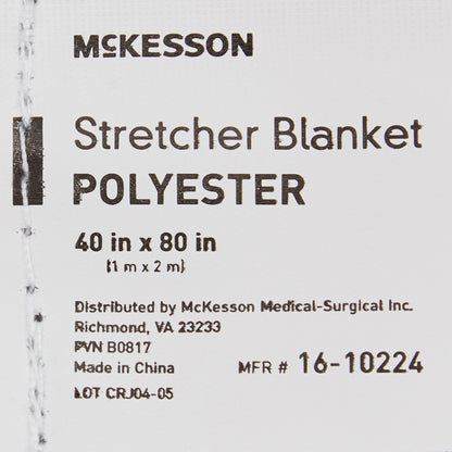 BLANKET, STRETCHER POLY GRY 40"X80" (24/CS) MGM16C