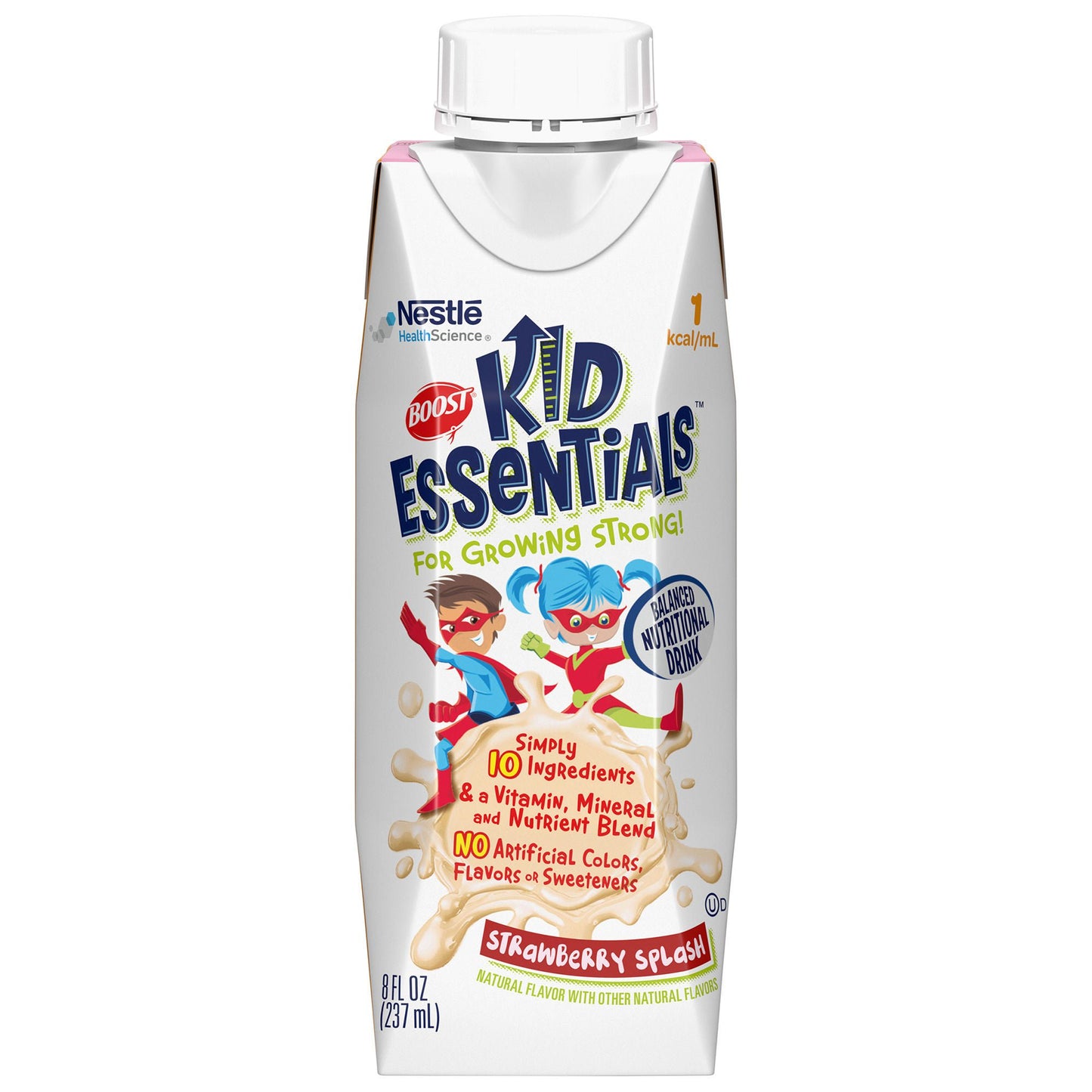 BOOST, KID ESSENTIALS STRWBRY SPLASH 8OZ (24/CS)