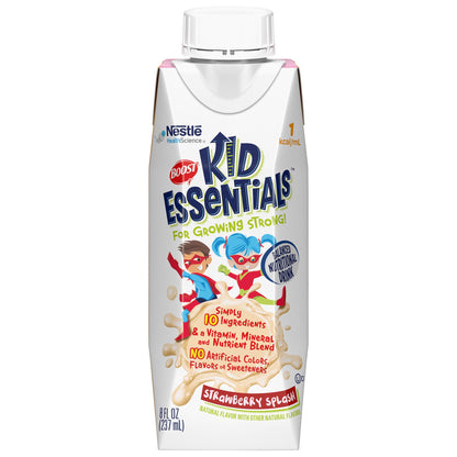 BOOST, KID ESSENTIALS STRWBRY SPLASH 8OZ (24/CS)