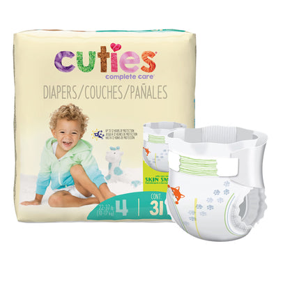 DIAPER, BABY CUTIES SIZE4 (31/PK 4PK/CS)