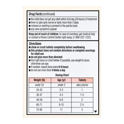 IBUPROFEN IB, TAB FT CHLD 100MG (24/BT)