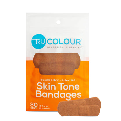 BANDAGE, ADH TRU-COLOUR BRN ORG BG 1"X3" (30/PK 50PK/CS)