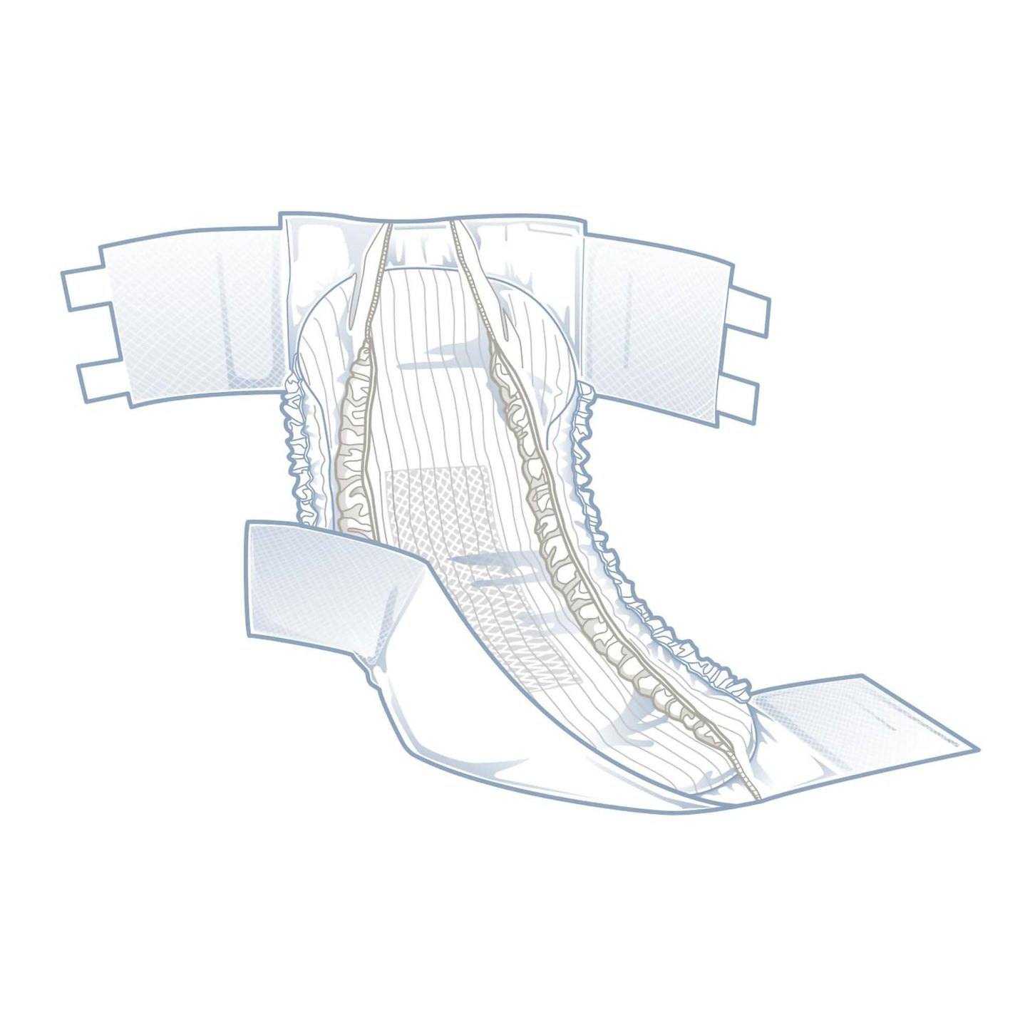 BRIEF, CLOTH LIKE FITPLUS XLG 59-66" (20/BG 4BG/CS)