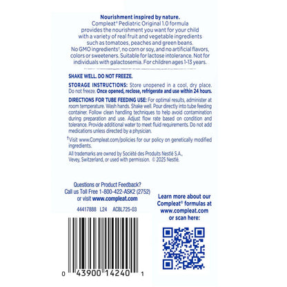 COMPLEAT, PEDIATRIC TPSM 250ML(24/CS)