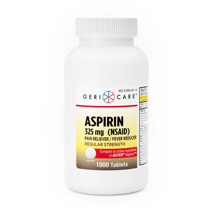 ASPIRIN, TAB 325MG (1000/BT 12BT/CS)