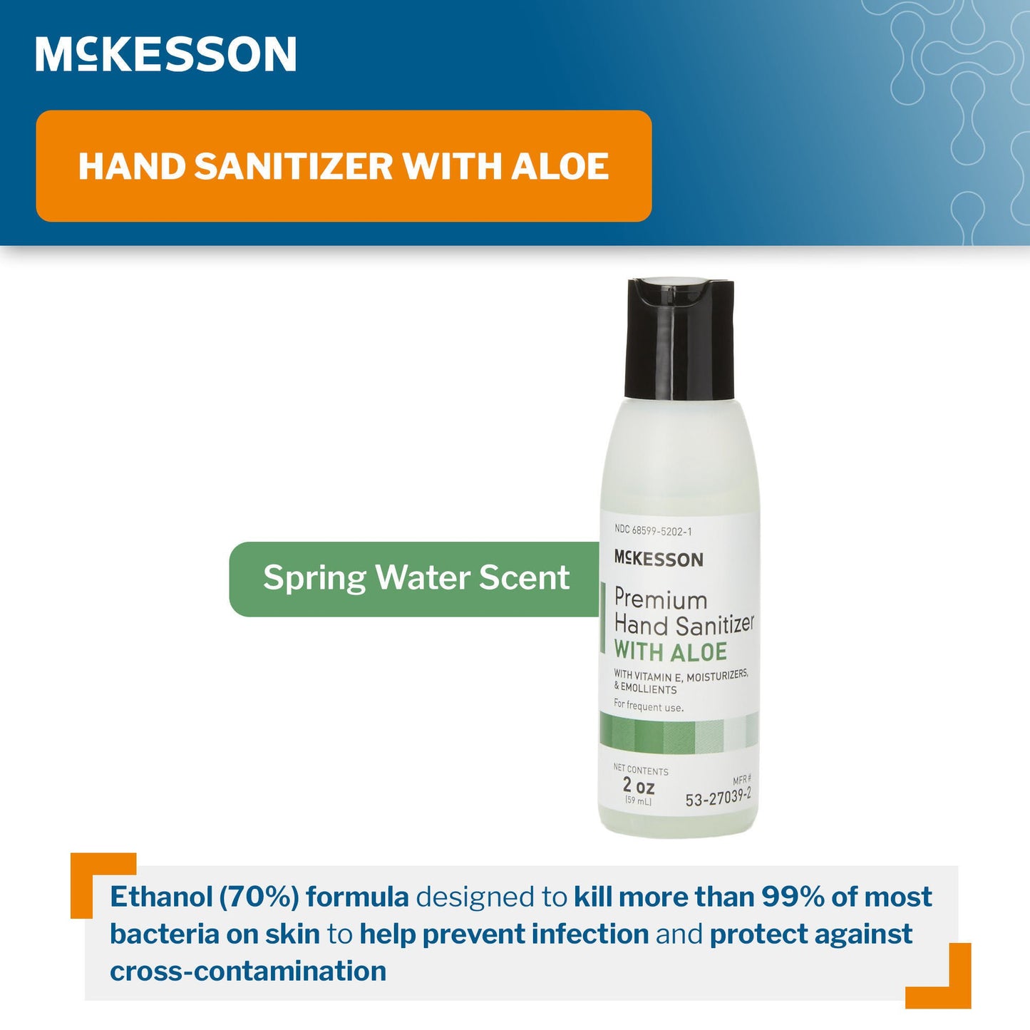 SANITIZER, HAND ALOE 2OZ (48/ CS)