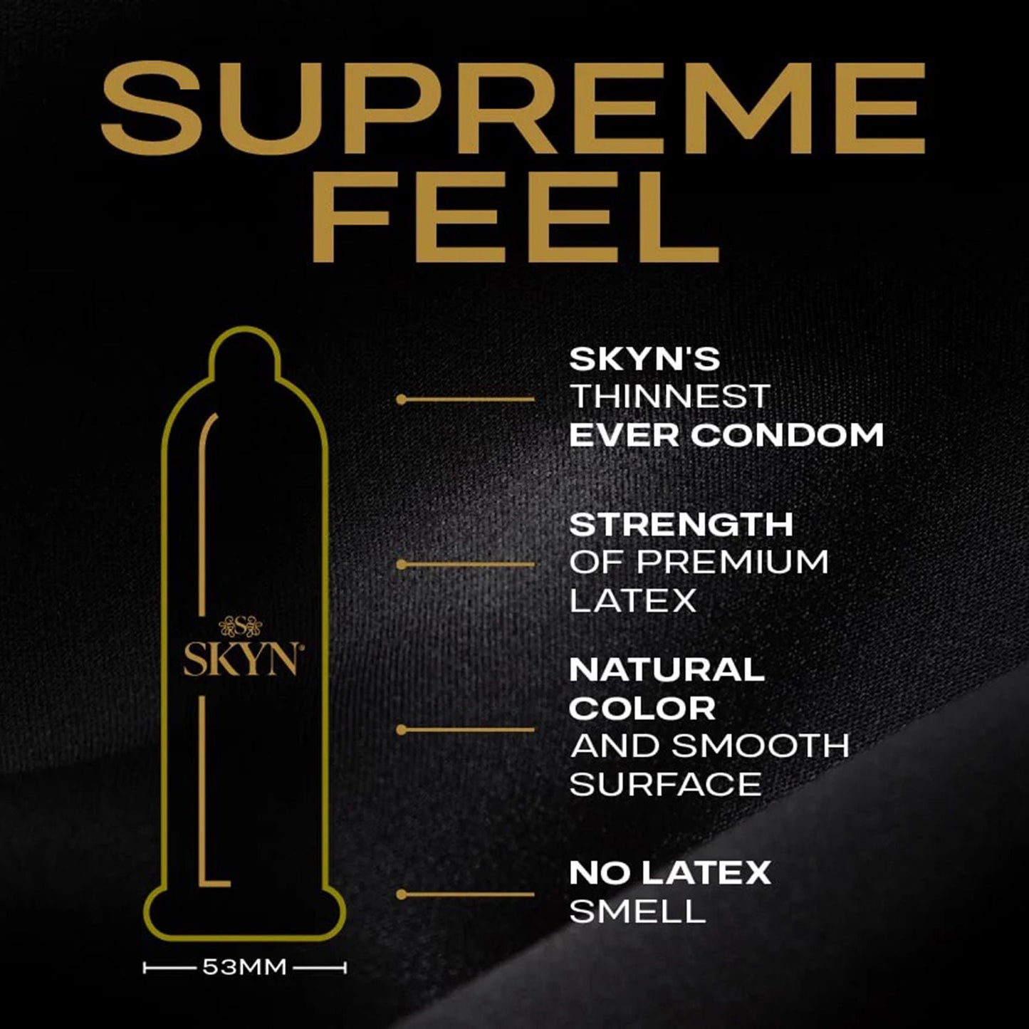 CONDOM, SKYN SUPREME N/LATEX (30/BX 24BX/CS)