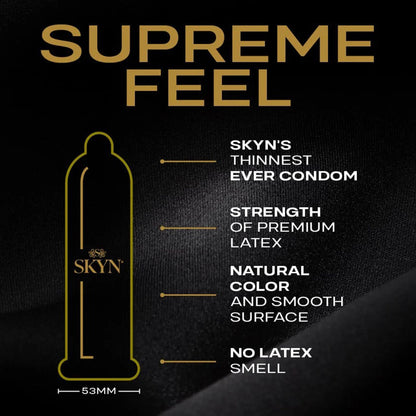 CONDOM, SKYN SUPREME N/LATEX (30/BX 24BX/CS)