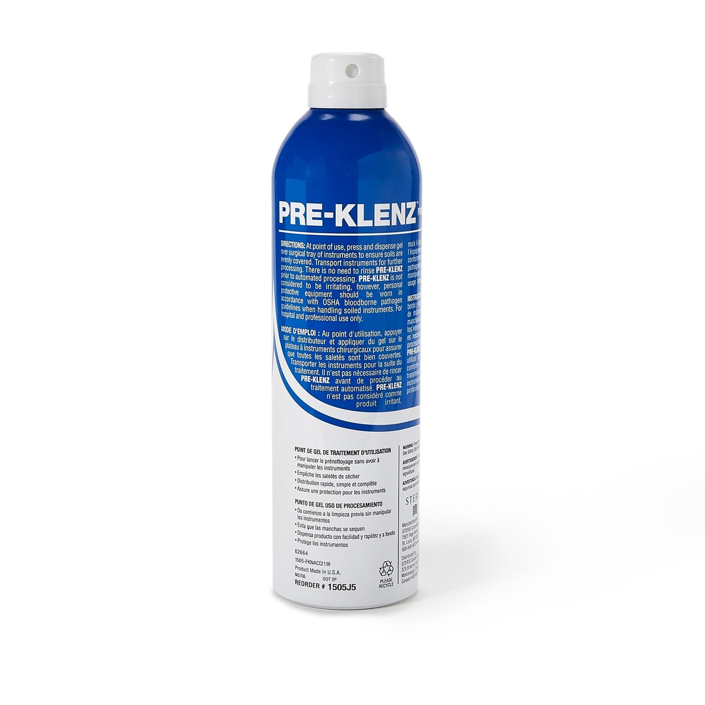 CLEANER, INSTR PRE KLENZ GEL 13.5OZ (24/CS)