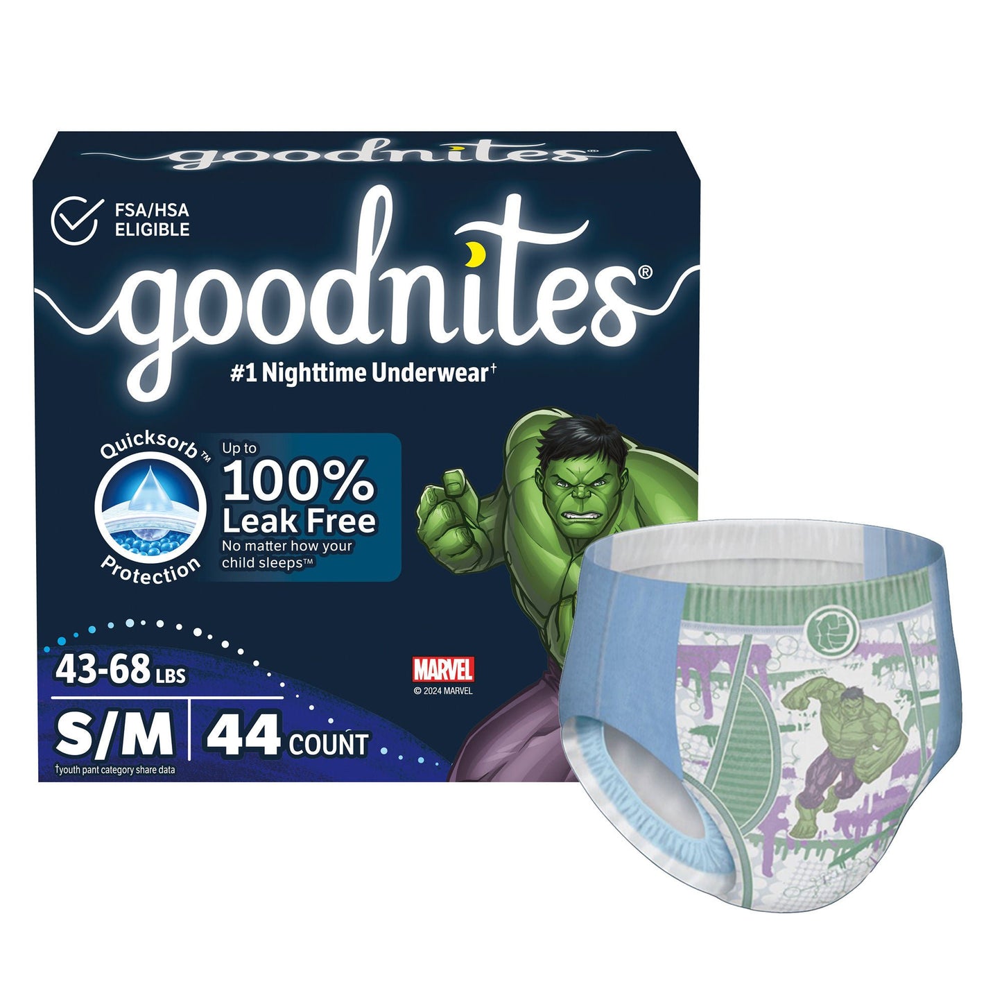 GoodNites® Absorbent Underwear for Boys, Small / Medium