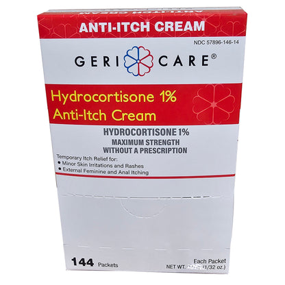 HYDROCORTISONE, CRM 1% 0.9GM (144/BX)