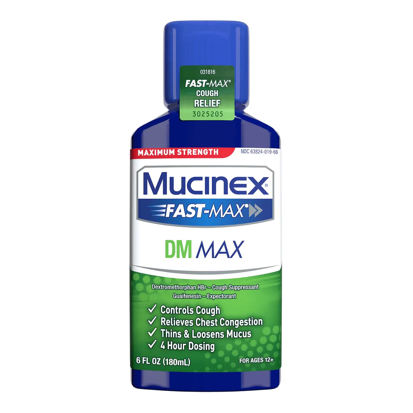 MUCINEX DM, LIQ FAST-MAX 100-5MG/5ML CHERRY 6OZ