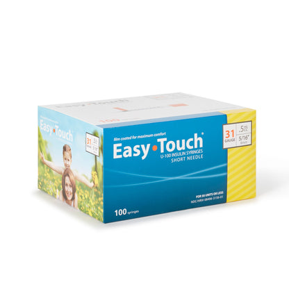 SYRINGE/NDL, EASY TOUCH .5CC 31GX5/16" (100/BX 5BX/CS)