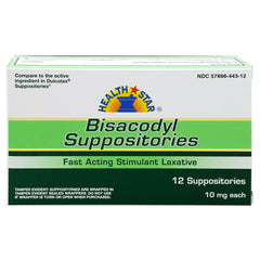 BISACODYL LAX, SUPPOSITORY 10MG (12/BX 6BX/CS)
