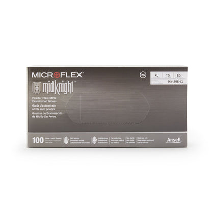GLOVE, EXAM NTRL XL N/S BLK (100/BX 10BX/CS)