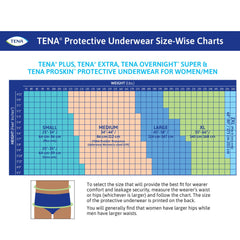 UNDERWEAR, INCONT TENA + UNSX WHT XLG (14/PK 4PK/CS)