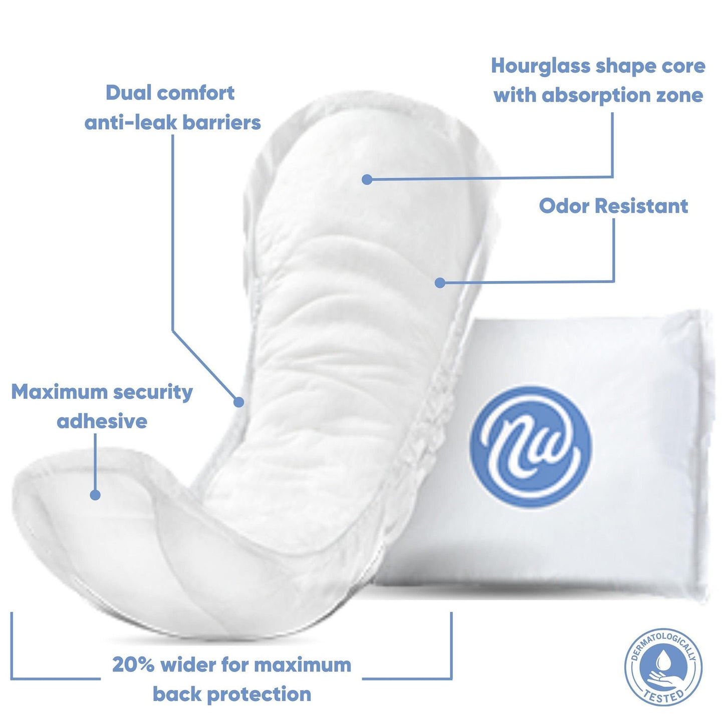 PAD, BLADDER INCONT MAXIMUM REG 12" (30/PK 3PK/CS)