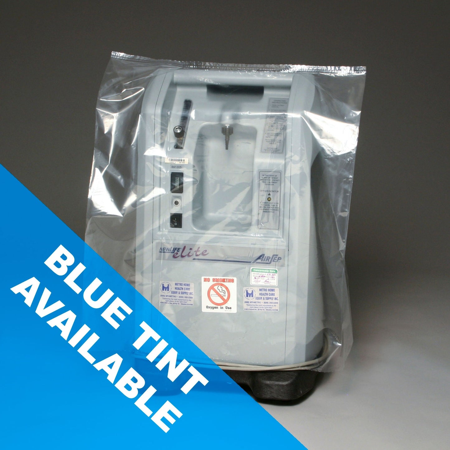COVER, CONCENTRATOR LIQ OXYGEN20X18X30 CLR (200/RL)