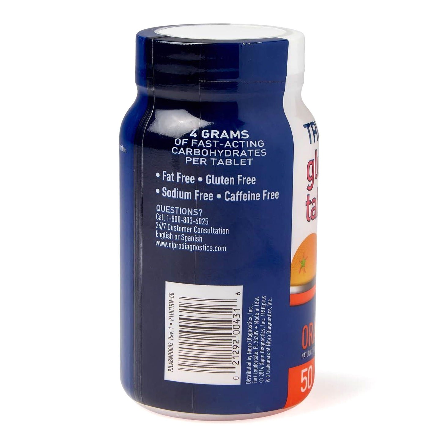 TRUE PLUS GLUCOSE, TAB ORG 4GM(50/BT 12BT/CS)