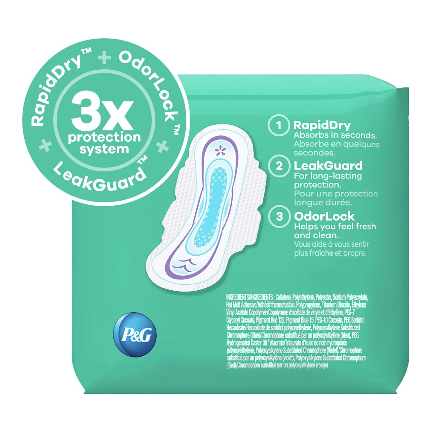 PAD, ALWAYS ULTRA THIN FLEX-WINGS SZ3 (28/PK)