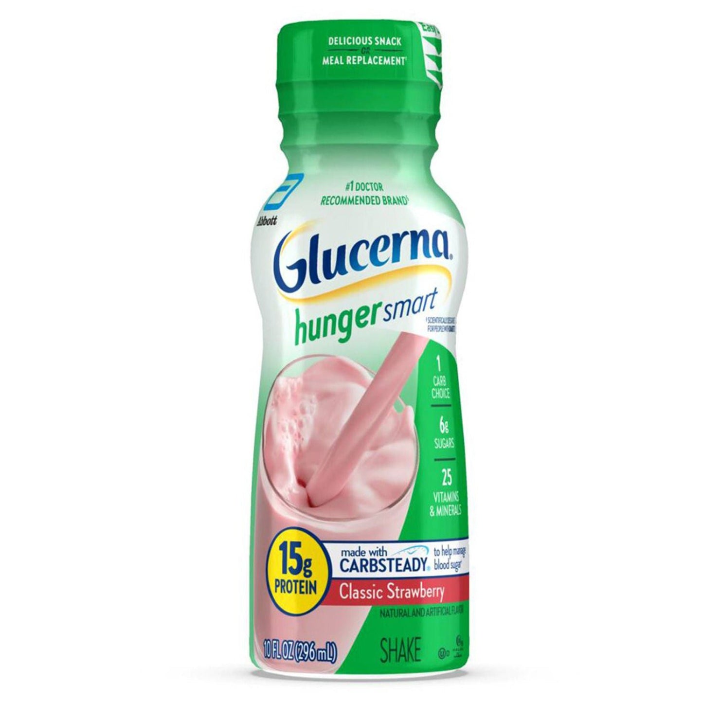 GLUCERNA, SHAKE HUNGER SMART STRWBRY 10OZ (24/CS)