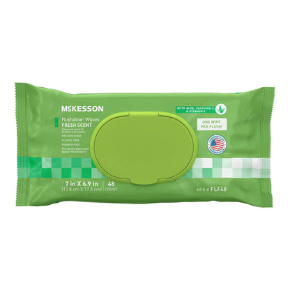 WIPE, WET FLUSHABLE SCENTED SFT PK W/LID (48/PK 12PK/CS)