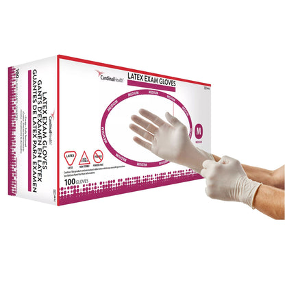 GLOVE, EXAM LTX MED N/S (100/BX 10BX/CS)
