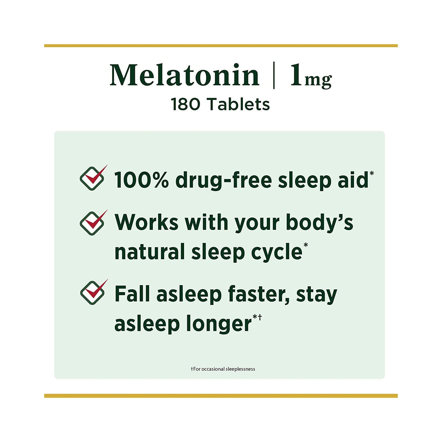 MELATONIN, TAB 1MG (180/BT)