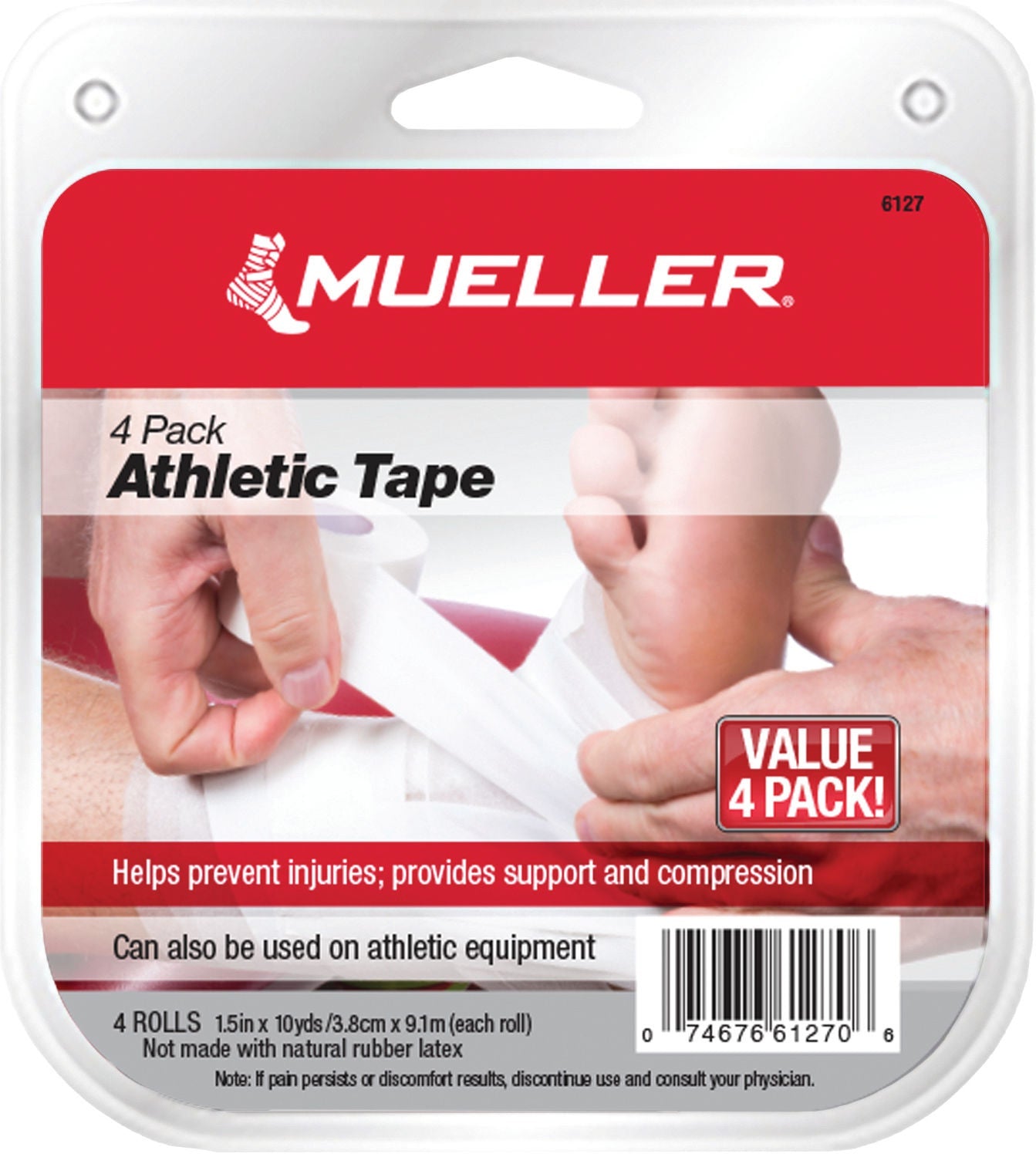 TAPE, ATHLETIC MTAPE 10YDS (4/PK)